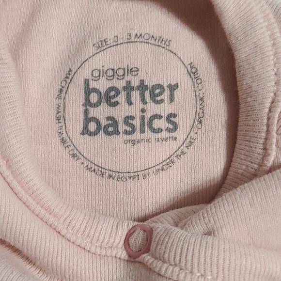 giggle Better Basics Side Snap Footie, 0-3 mos - Picture 3 of 4